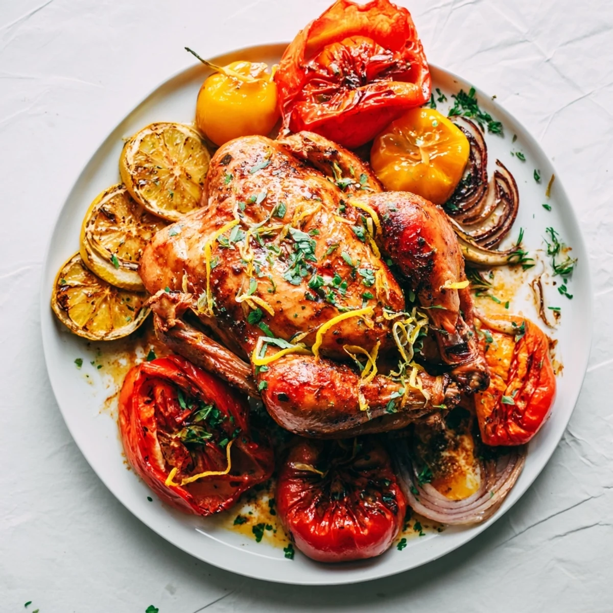 Tender Basil-Soft Chicken and Veggie Sheet Pan Dinner with vibrant roasted vegetables and juicy chicken.