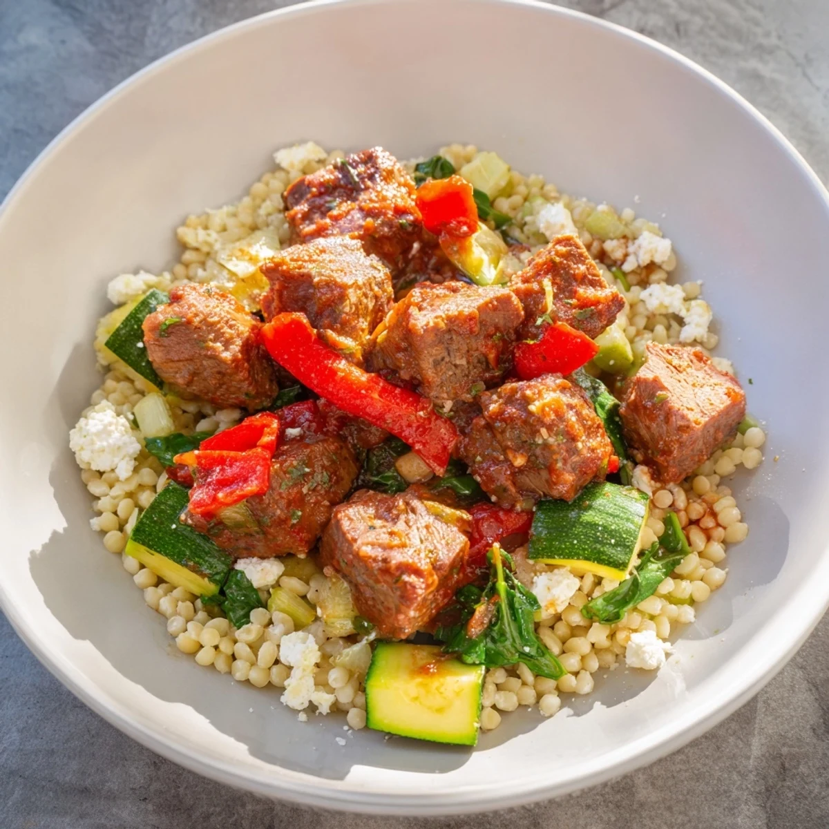 Smoky Mediterranean Lamb and Orzo Supper: a flavorful, one-pot meal with tender lamb and creamy orzo.