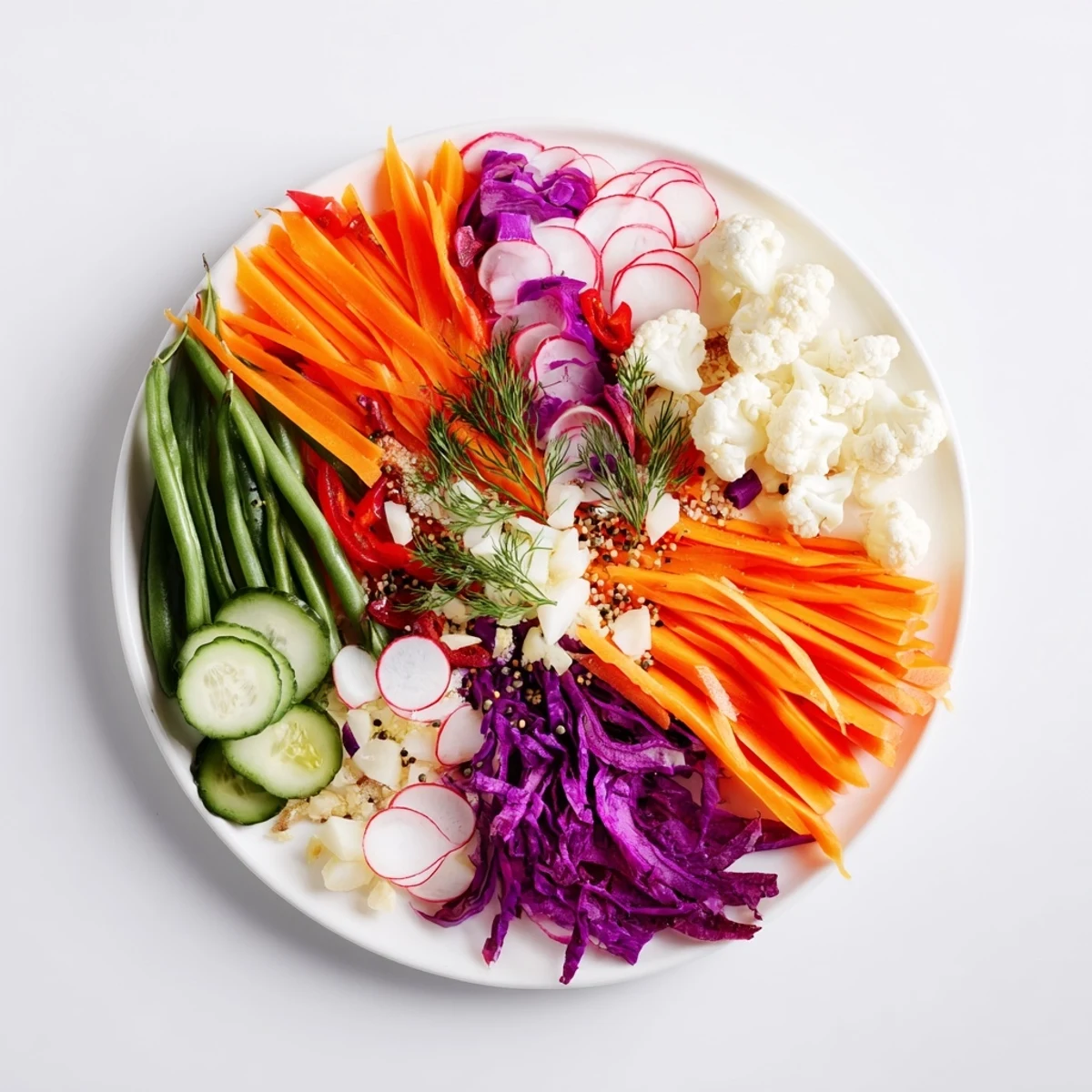 Vivid close-up shot of The Pickled & Fermented Feast, showcasing colorful pickled vegetables enticingly.