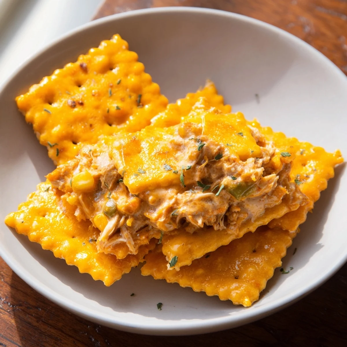 Chicken Cobbler with Red Lobster Mix, a hearty casserole with golden, cheesy biscuit topping.