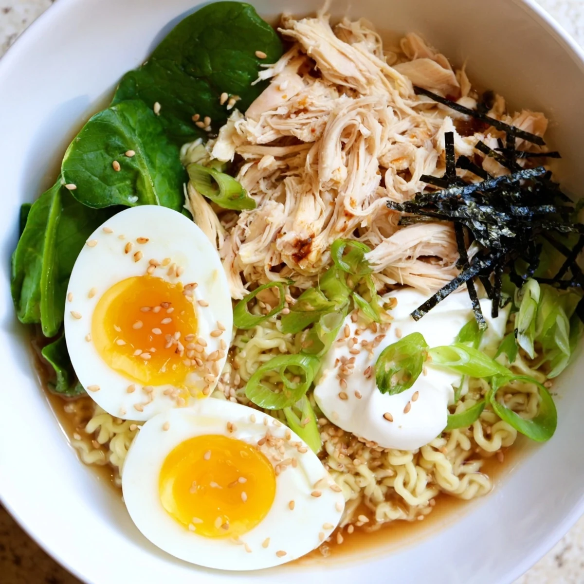 Creamy and comforting, this Chicken Ramen with Kewpie Mayo features tender chicken in savory broth.