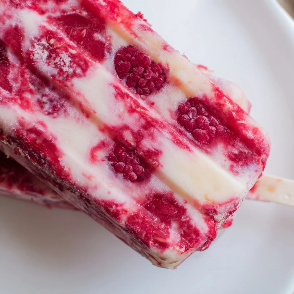 See the layered Raspberry Coconut Ice Pops, a perfect vegan dessert; bursting with colors and flavors ready to enjoy.