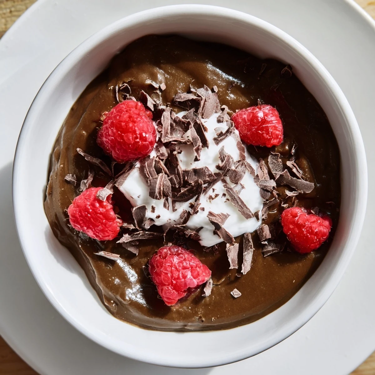 Healthy and naturally sweet Avocado Chocolate Pudding, a rich treat perfect for any craving.