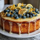 Lemon Blueberry Spring Cake