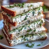 Delicate tea sandwiches featuring bright lemon butter, crisp cucumber, and radishes, perfect for an elegant Mothers Day gathering.