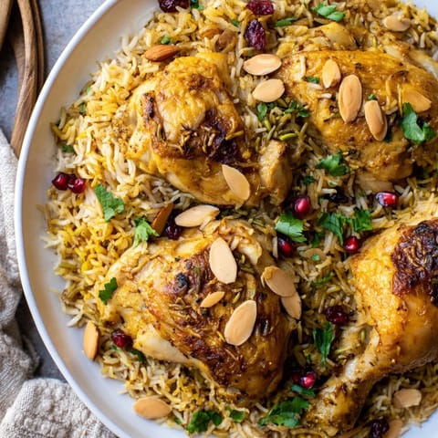 Saffron Chicken Rice Pilaf