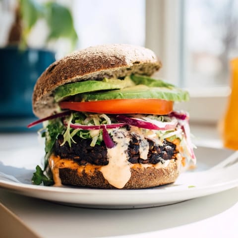 Zesty Weeknight Black Bean Burgers