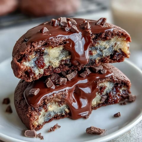 Rich Shadow Milk Cookie-Inspired Dark Chocolate Vanilla Cookies, chewy and decadent.
