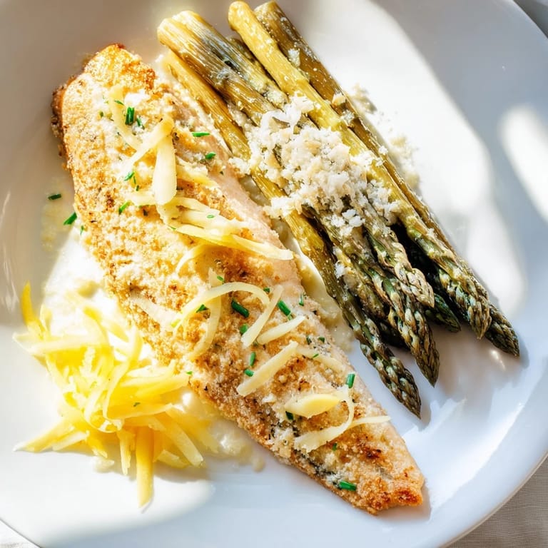 Golden-seared skillet lemon-butter salmon with vibrant green asparagus, ready for a delicious, healthy meal.