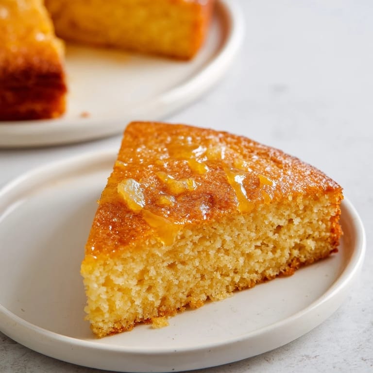 Buttery, aromatic golden honey pound cake, an American dessert ideal for tea time.