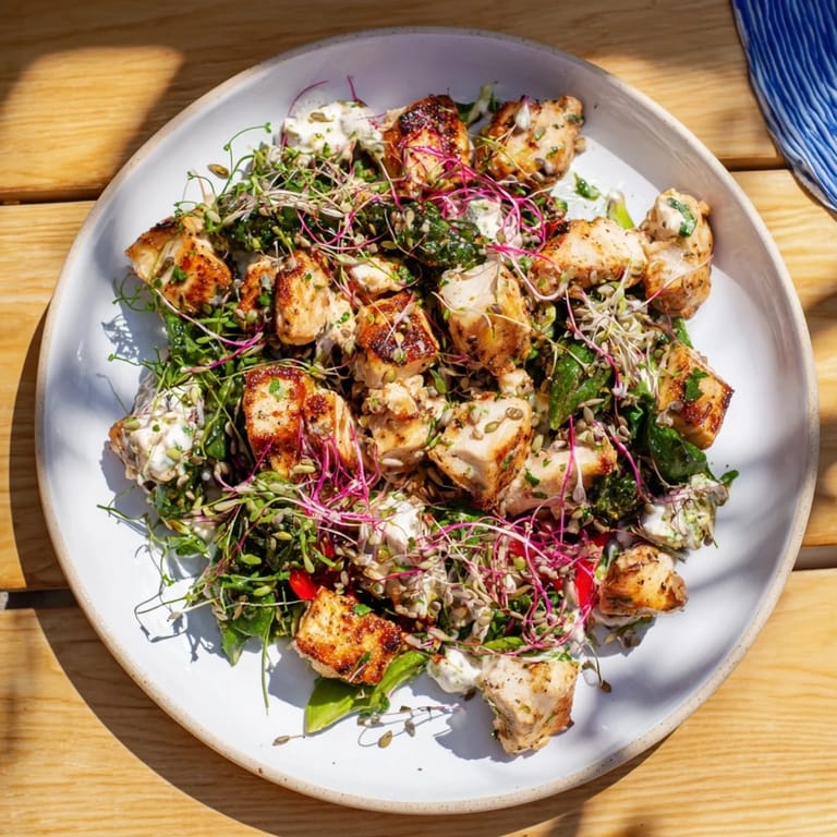 Enjoy the delicious Poppy-Inspired Chicken Salad Wraps filled with fresh veggies and creamy dressing, rolled tight.