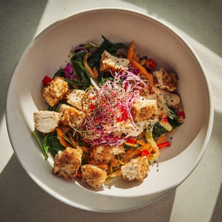 These Poppy-Inspired Chicken Salad Wraps show ingredients bursting for a fresh, savory lunch option.