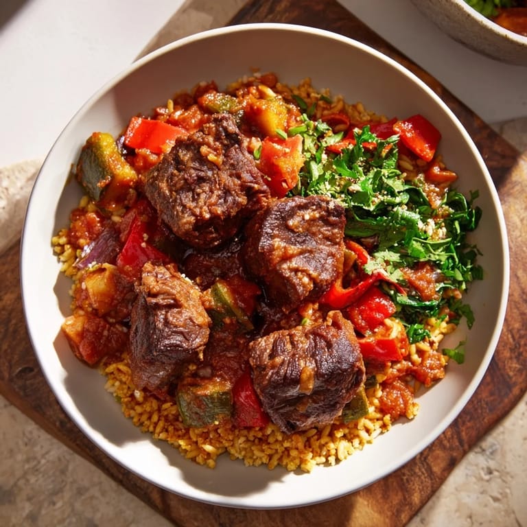 Enjoy a comforting plate of Smoky Mediterranean Lamb and Orzo Supper, ready in an hour, with rich, smoky flavors.
