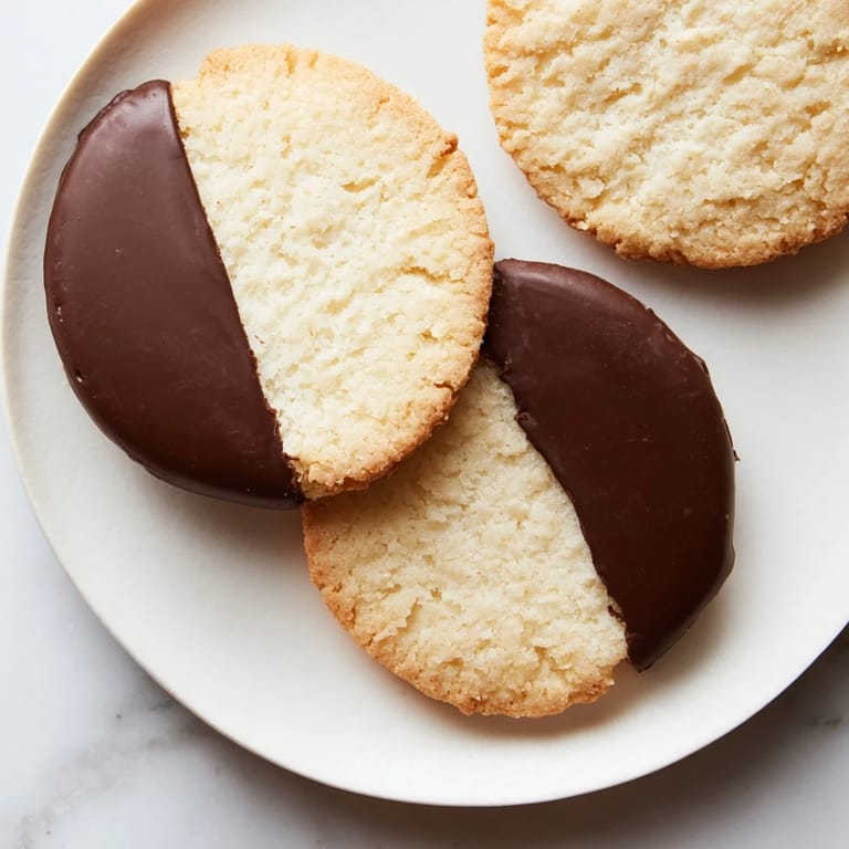 Close-up of freshly baked Simple Cookies: Vanilla Wafers, offering a sweet & crunchy dessert experience.