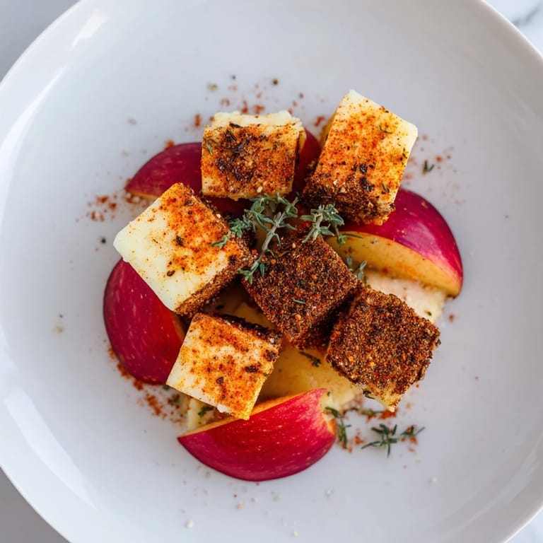 Anticipate the flavors of The Autumn Ember: a lovely fall appetizer with beautiful apples and cheeses artfully arranged.