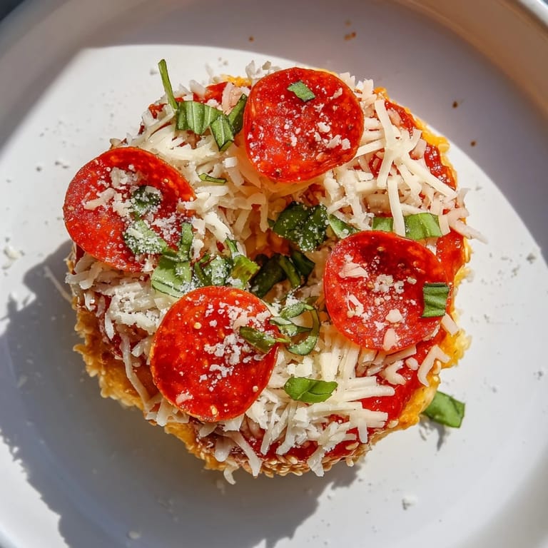 Close-up of baked Mini Pepperoni Pizza Bagels: a delicious, family-friendly snack or party appetizer.