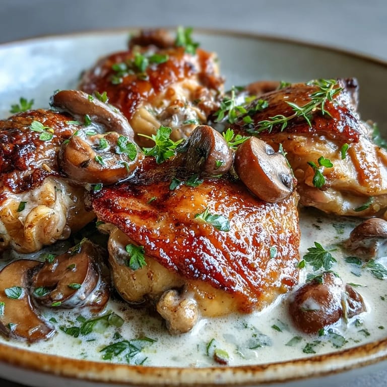 Cozy French comfort food: Coq au Vin Rosé plated with buttered potatoes, featuring rosemary and leeks.