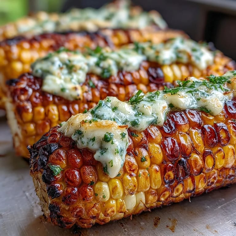 Juicy BBQ corn in foil, smothered in herb butter, golden and flavorful, a must-try summer side dish.