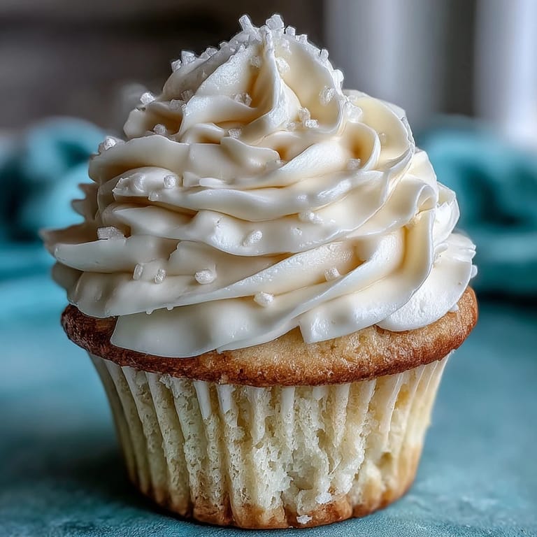 Festive communion cupcakes featuring a sweet vanilla cake and simple white cross topping.