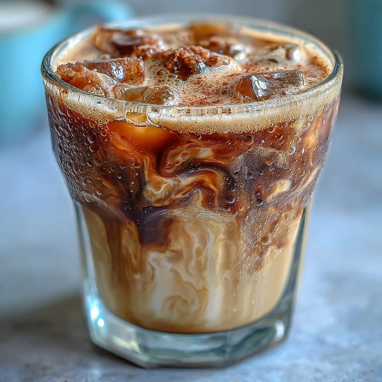 Refreshing Brown Sugar Oat Milk Shaken Espresso, rich coffee blended, ready to enjoy now.