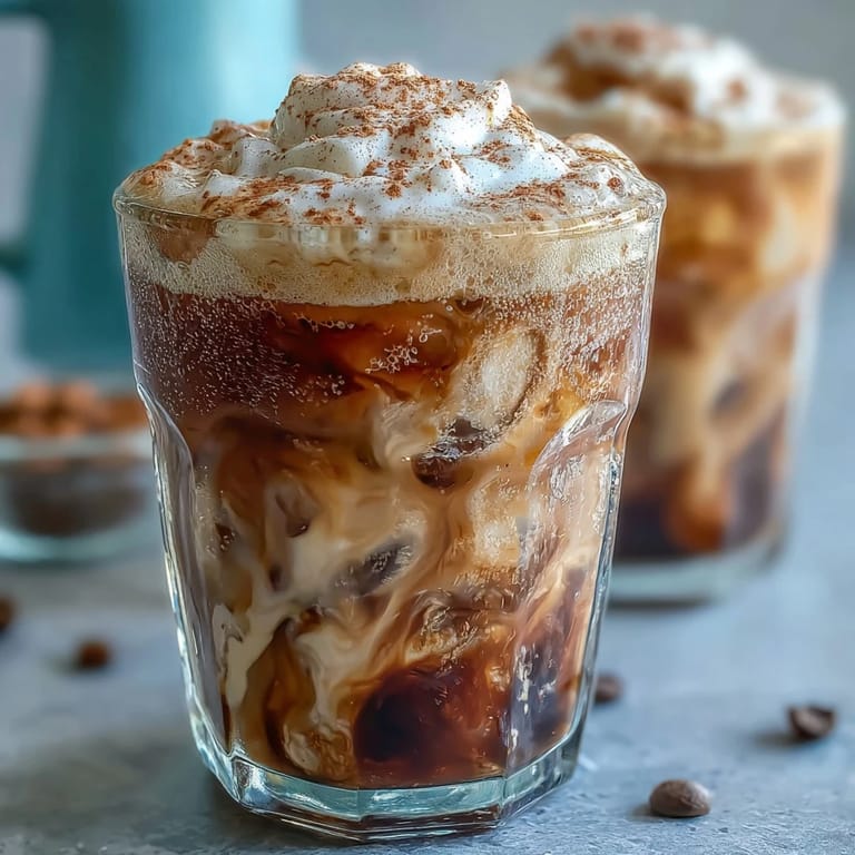 Iced Brown Sugar Oat Milk Shaken Espresso, creamy swirls perfect for a morning boost.