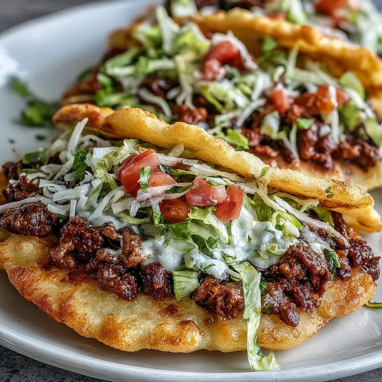 Golden cloud bread shells cradling seasoned beef for a delicious, light taco meal.