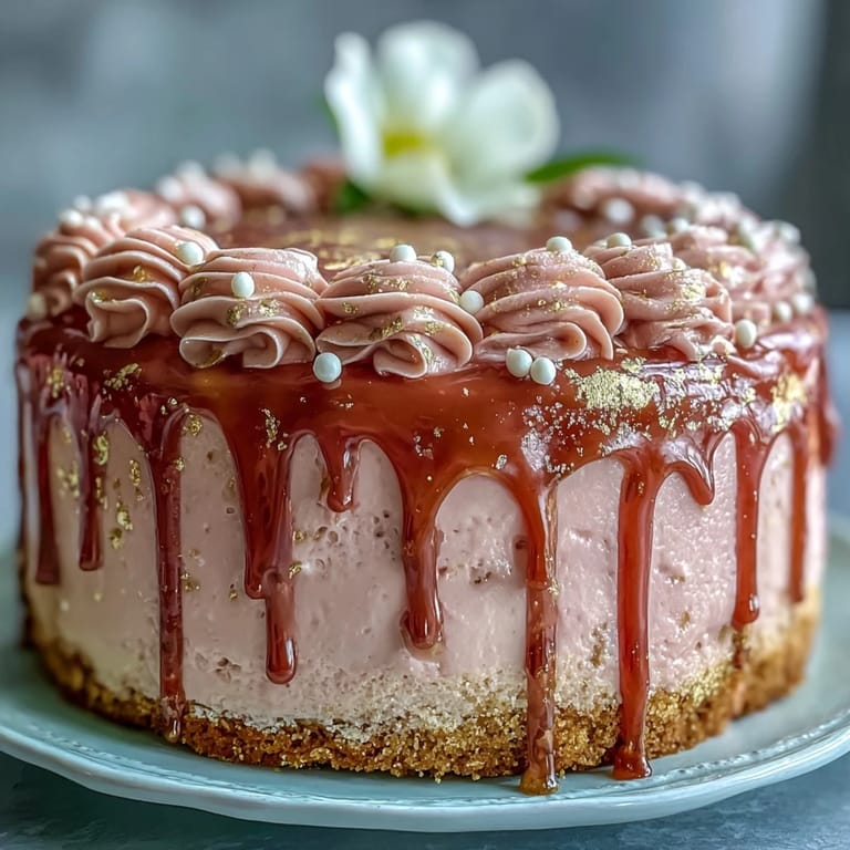 Exquisite Bridal Shower Rosé Velvet Cake, ready for a celebratory slice.