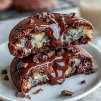 Rich Shadow Milk Cookie-Inspired Dark Chocolate Vanilla Cookies, chewy and decadent.