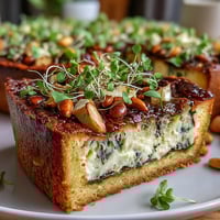 Vibrant spring asparagus tart with flaky golden puff pastry, perfect for brunch.